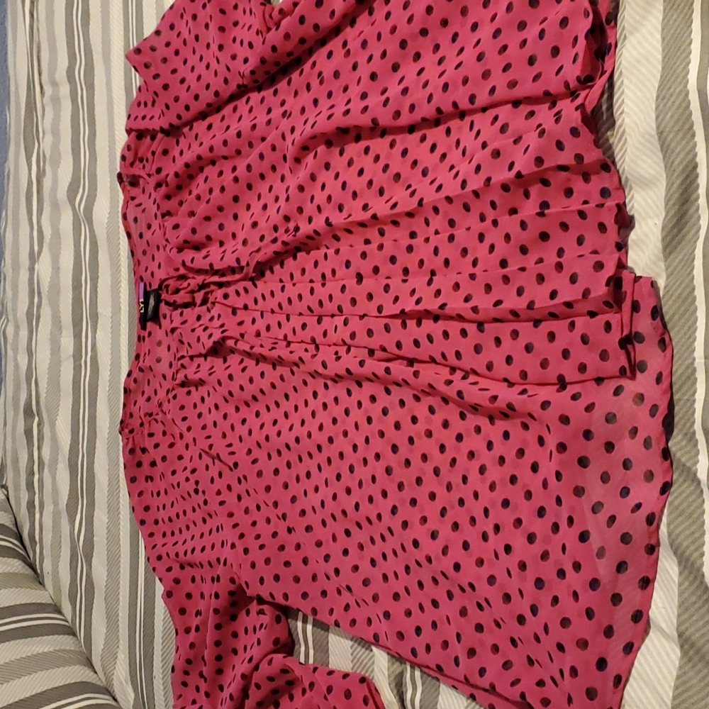 Pretty in pink/black polka dot